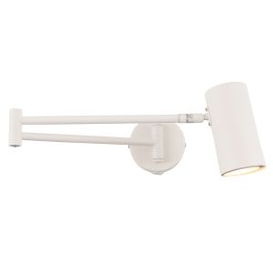 Foco de pared blanco moderno, Elena, con interruptor