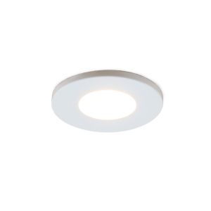 Foco empotrable para porche blanco Dico, IP65, regulable