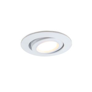 Rona foco empotrable orientable para porche, IP44, regulable, blanco