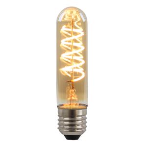 Olucia bombilla LED tubo E27 regulable Damien, ámbar, 4W, 2200K
