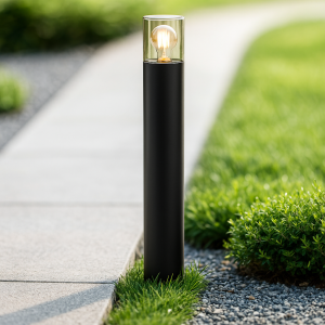 Lámpara exterior negra moderna, Sanel, IP44