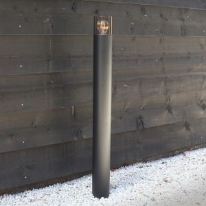 Lámpara exterior negra moderna, Sanel, IP44