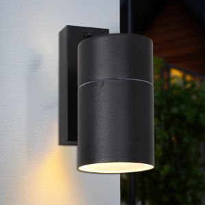 Lámpara exterior negro moderno, Pedro, IP44
