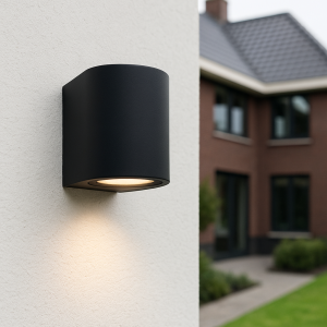 Lámpara exterior negra moderna, Corina, IP44