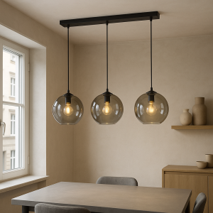Lámpara colgante gris diseño, Giada