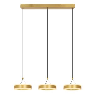 Lámpara colgante latón diseño, Lava, 56W, 3000K LED