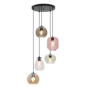 Lámpara colgante multicolor moderna, Caia