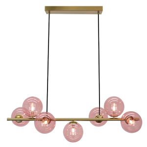 Lámpara colgante rosa diseño, Remo