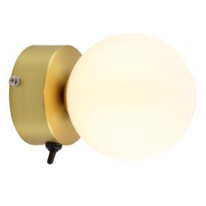 Aplique baño dorado moderno, Amer, IP44