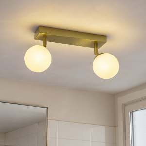 Lámpara de techo baño blanca moderna, Amer, IP44