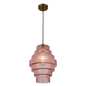 Lámpara colgante rosa retro, Paris