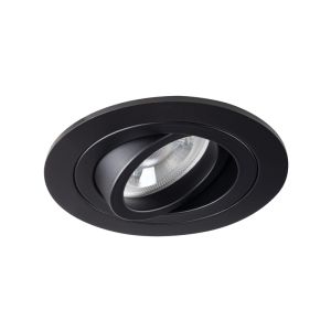 Foco empotrable negro moderno, Seidy