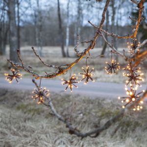 Luz de Navidad negra de plástico, 3,1W, 2200K LED, IP44