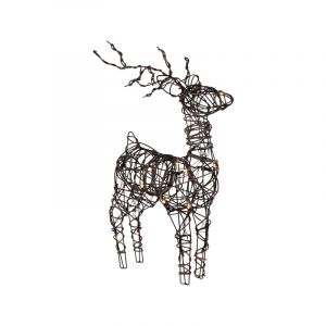 Reno navideño con 24 LED para exterior, pequeño