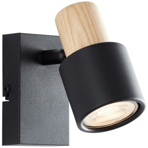 Foco de pared negro moderno, Soscha