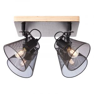 Foco de techo de madera negro, Havin