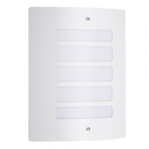 Lámpara exterior blanca de metal, Alea, IP44