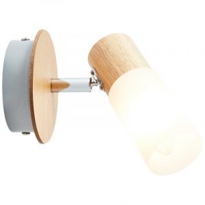 Foco de pared madera, Johailey