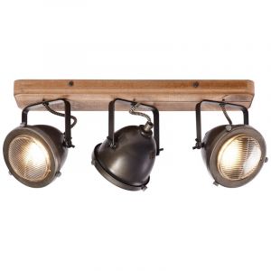 Lámpara de techo de madera marrón, Elena