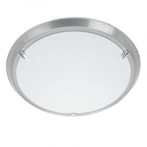 Lámpara de techo gris de vidrio, Elene
