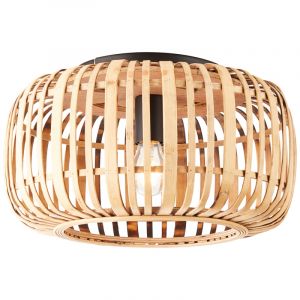 Plafón de techo de madera marrón, Brain