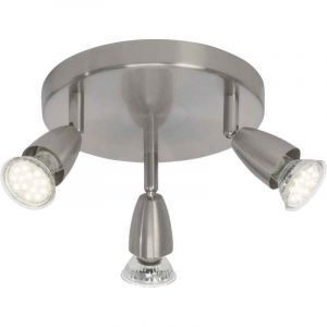 Lámpara de techo cromada de metal, Keysha, 3W, 3000K LED