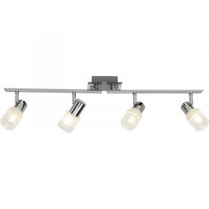 Foco de techo cromado de metal, Blake, 28W, 2700K LED