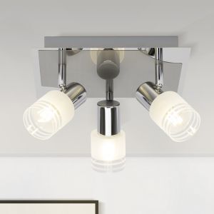 Foco de techo cromado de metal, Blake, 28W, 2700K LED