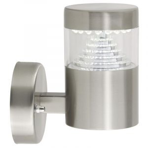 Lámpara exterior cromada de plástico, Samuel, 1W, 6500K LED, IP44