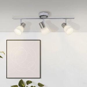 Foco de techo cromado de metal, Ziyana, 4W, 2700K LED
