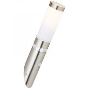 Aplique exterior con sensor de movimiento cromado de plástico, Sage, 4W, 3000K LED, IP44