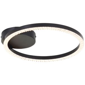 Lámpara de techo negra diseño, Maladon, 14W, 3000K LED