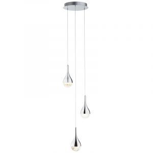 Lámpara colgante cromada antigua, Emma, 5W, 3000K LED