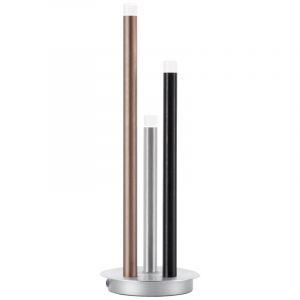 Lámpara de mesa plateada moderna, Olivia, 3,5W, 3000K LED, con interruptor