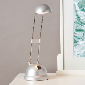Flexo gris moderno, Louna, 6W, 2700K LED, con interruptor