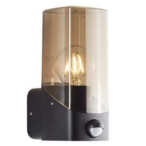 Aplique exterior con sensor de movimiento gris moderno, Klasina, IP44