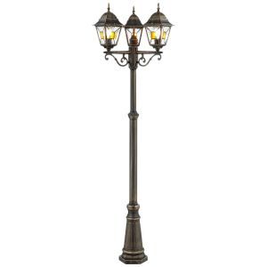 Lámpara exterior color óxido antigua, Levinus, IP44