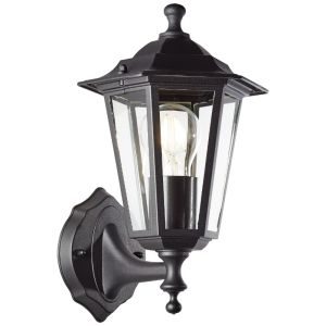 Lámpara exterior negra antigua, Radha, IP44