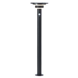 Lámpara de pie solar exterior negra moderna, Lonneke, 3W, 3000K LED, IP44