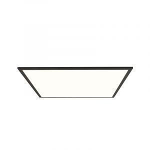 Lámpara de techo panel LED negra moderna, Bojan, 40W, 4000K LED