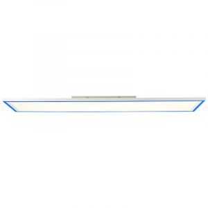 Lámpara de techo panel LED blanca moderna, Ricco, 37W, color de luz ajustable LED, con mando a distancia