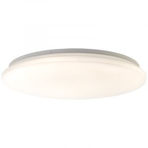 Plafón de techo blanco de plástico, Julie, 36W, ajustable entre luz blanco cálido y frío LED, con mando a distancia