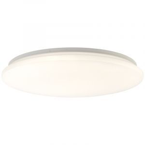 Plafón de techo blanco de plástico, Julie, 36W, color de luz ajustable LED, con mando a distancia