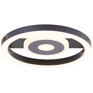 Plafón de techo negro diseño, Konrad, 9W, 3000K LED