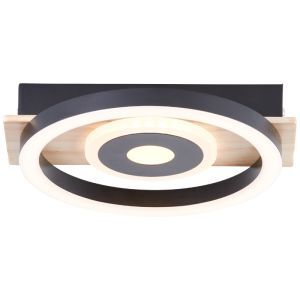 Plafón de techo marrón diseño, Konrad, 9W, 3000K LED