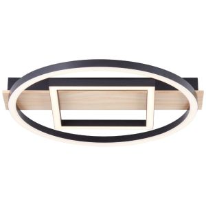 Plafón de techo marrón diseño, Konrad, 20W, 3000K LED