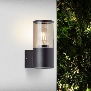 Lámpara exterior negro moderno, Sherwin, IP44