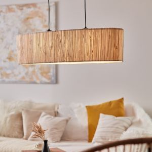 Lámpara colgante beige rústica, Wenda