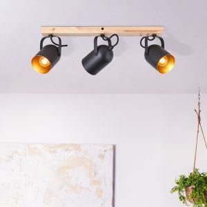 Foco de techo de madera dorado, Veroniek
