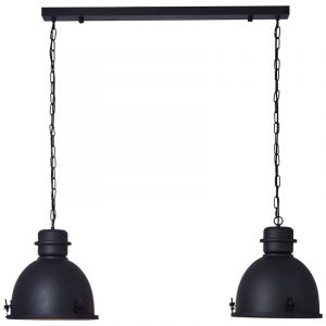 Lámpara colgante negra industrial, Senna